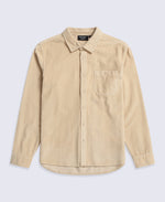 Lewis Mens Cord Shirt - Beige