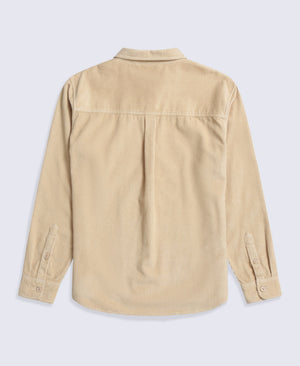 Lewis Mens Cord Shirt - Beige