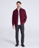 Lewis Mens Cord Shirt - Burgundy
