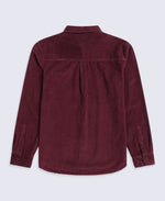 Lewis Mens Cord Shirt - Burgundy