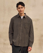 Lewis Mens Cord Shirt - Khaki