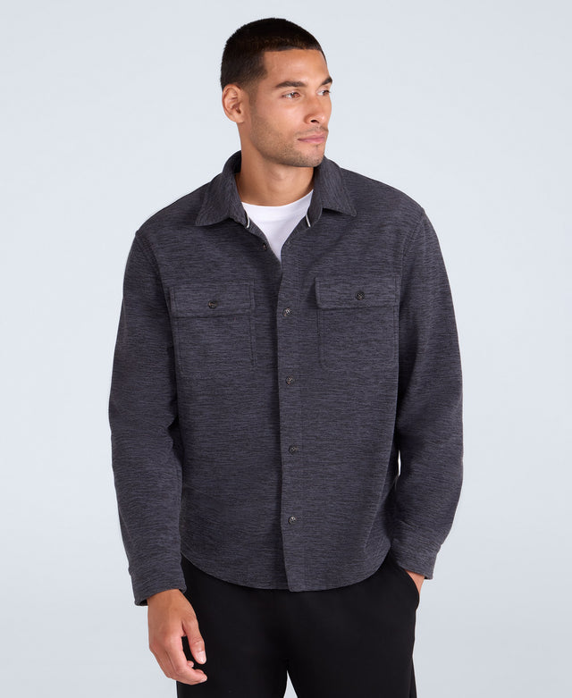 George Mens Fleece Shirt - Navy