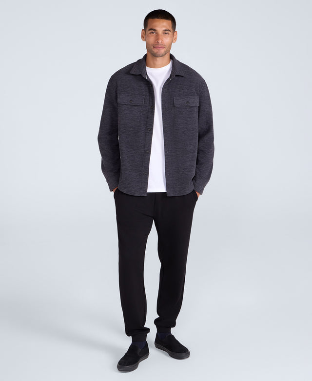 George Mens Fleece Shirt - Navy