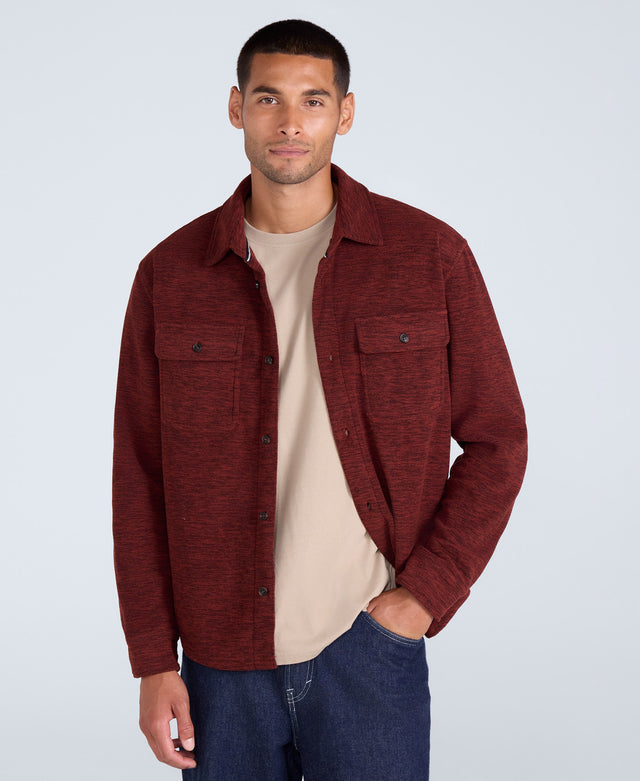 George Mens Fleece Shirt - Red