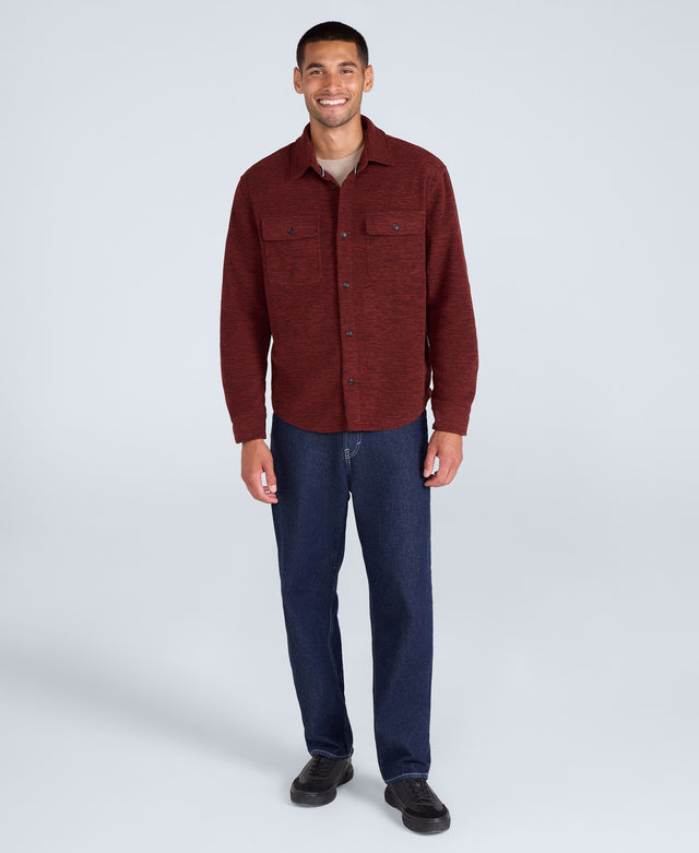 George Mens Fleece Shirt - Red