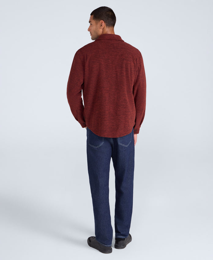 George Mens Fleece Shirt - Red
