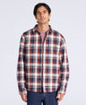 Seth Mens Fleece Bonded Shacket - Dark Blue