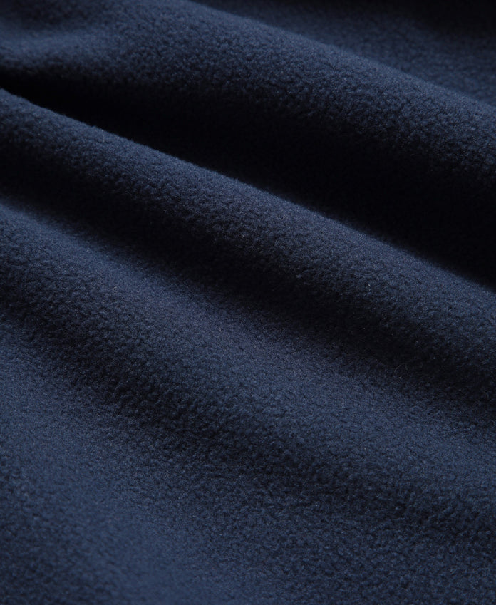 Seth Mens Fleece Bonded Shacket - Dark Blue