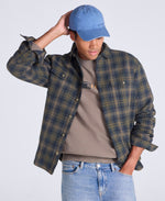 Seth Mens Fleece Bonded Shacket - Khaki