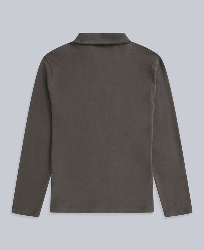 Ollie Mens Long Sleeve Polo - Khaki