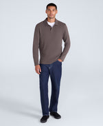 Ollie Mens Long Sleeve Polo - Khaki