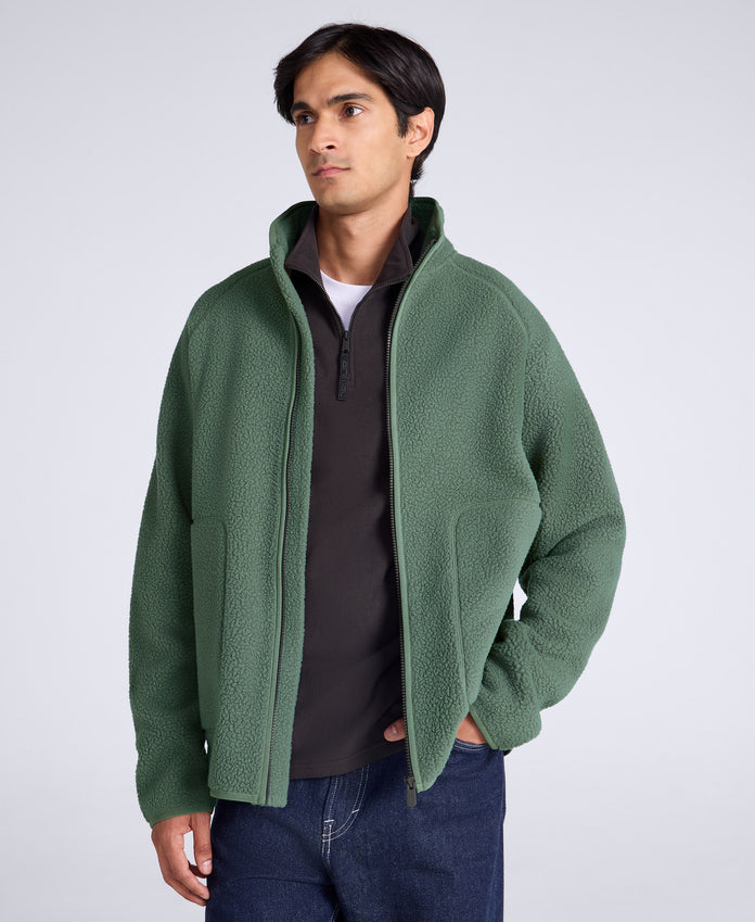 Andy Mens Borg Fleece Jacket - Khaki