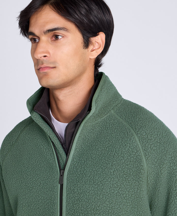 Andy Mens Borg Fleece Jacket - Khaki