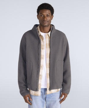 Andy Mens Borg Fleece Jacket - Light Grey