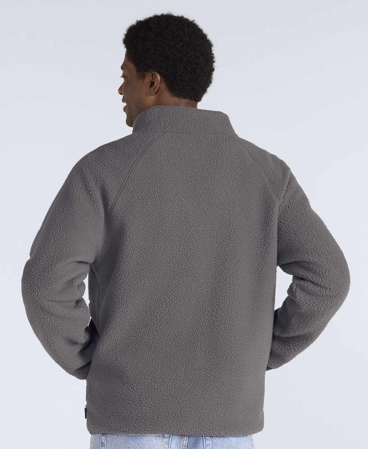 Andy Mens Borg Fleece Jacket - Light Grey