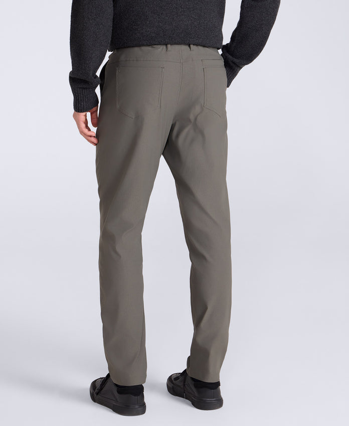Commuter Mens 5 Pocket Stretch Trousers - Tan