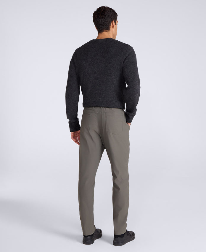 Commuter Mens 5 Pocket Stretch Trousers - Tan