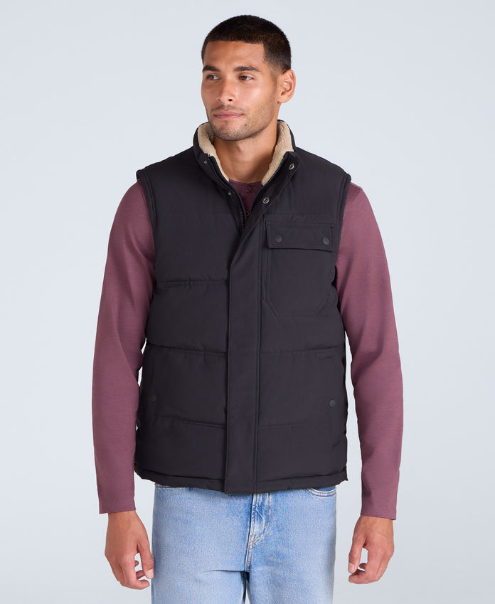 Fistral Mens Padded Gilet - Black