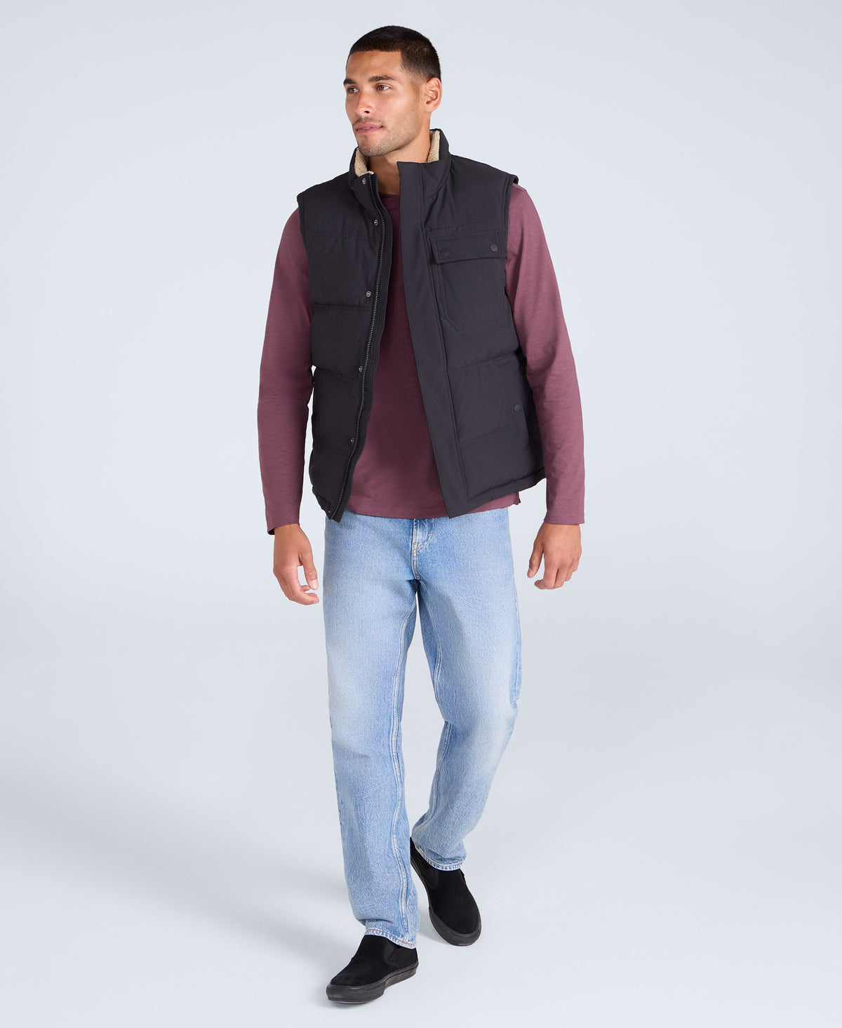 Fistral Mens Padded Gilet - Black