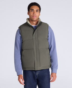 Fistral Mens Padded Gilet - Dark Khaki