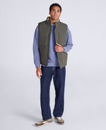 Fistral Mens Padded Gilet - Dark Khaki