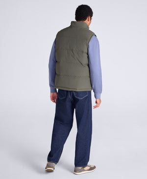 Fistral Mens Padded Gilet - Dark Khaki