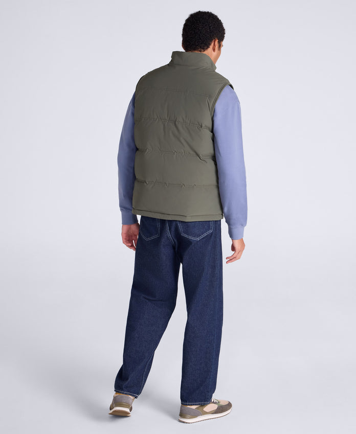 Fistral Mens Padded Gilet - Dark Khaki