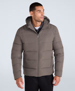 Mens Tech Down Mid Weight Jacket - Dark Khaki