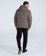 Mens Tech Down Mid Weight Jacket - Dark Khaki