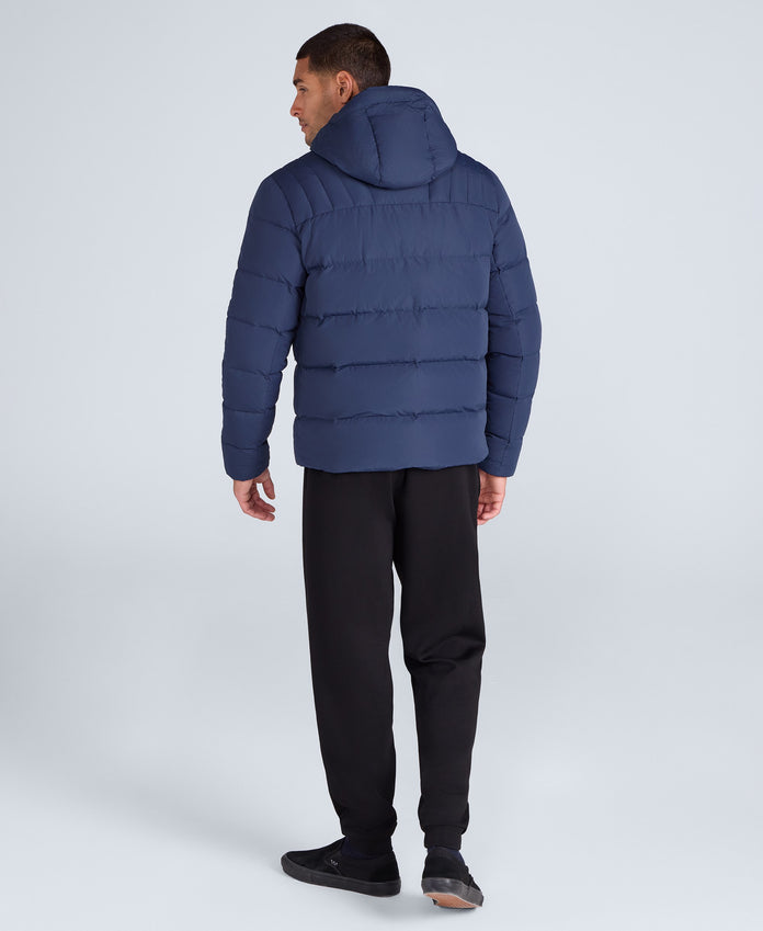 Mens Tech Down Mid Weight Jacket - Navy