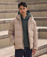 Mens Tech Down Heat Sealed Jacket - Beige