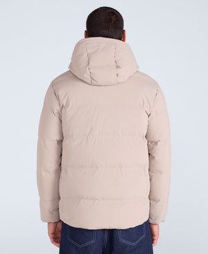 Mens Tech Down Heat Sealed Jacket - Beige