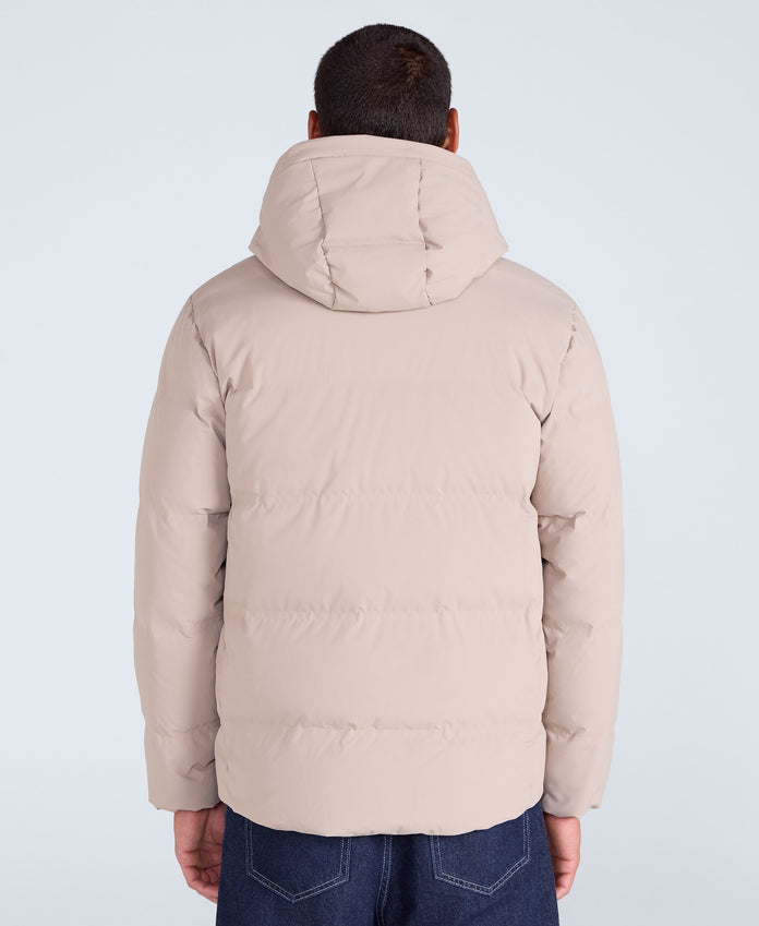 Mens Tech Down Heat Sealed Jacket - Beige