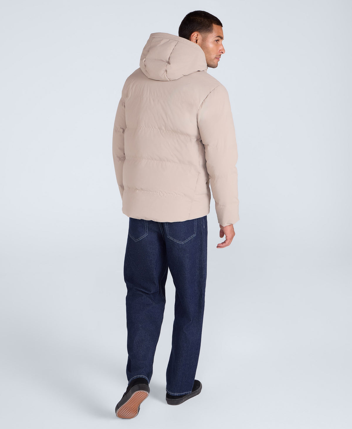 Mens Tech Down Heat Sealed Jacket - Beige