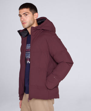Mens Tech Down Heat Sealed Jacket - Burgundy