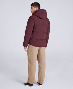 Mens Tech Down Heat Sealed Jacket - Burgundy