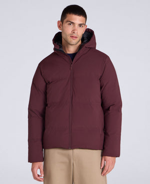Mens Tech Down Heat Sealed Jacket - Burgundy