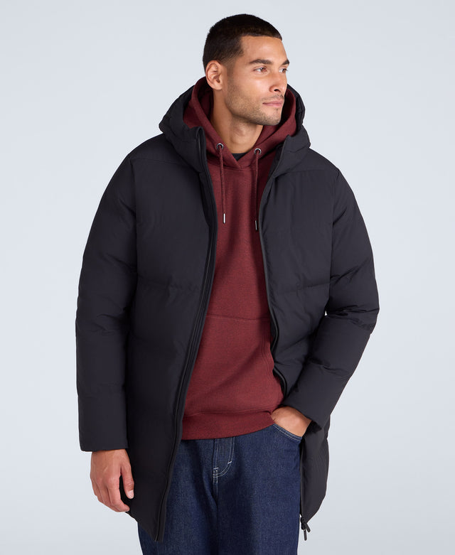 Mens Tech Down Heat Sealed Coat - Black