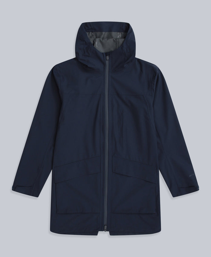 Elements Mens Longline 2.5 Layer Waterproof Jacket - Navy