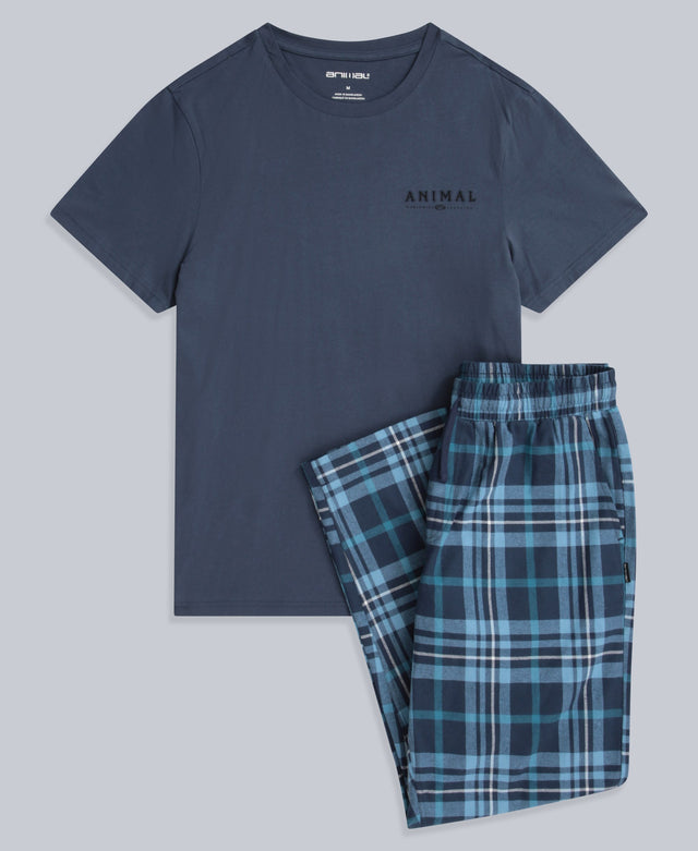 Driftoff Mens Pyjama Set - Blue