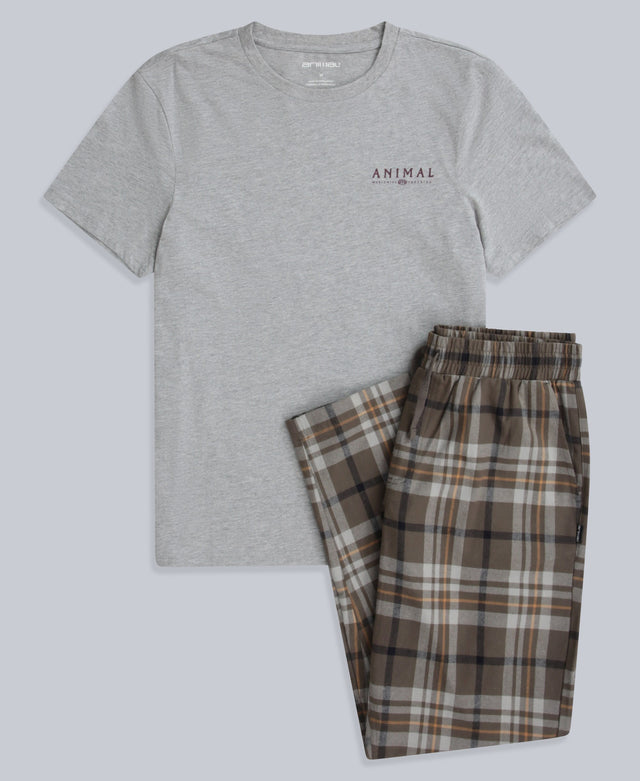 Driftoff Mens Pyjama Set - Grey