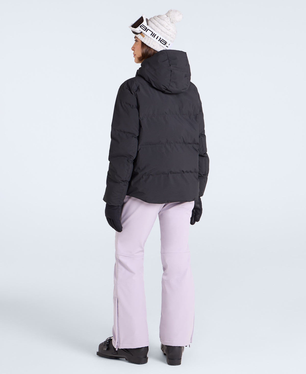Glacier Womens Heat Sealed Waterproof Ski Jacket - Black