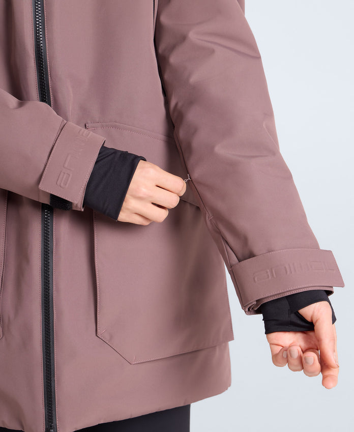 Echo Womens Waterproof Ski Jacket - Brown