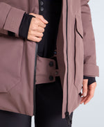 Echo Womens Waterproof Ski Jacket - Brown