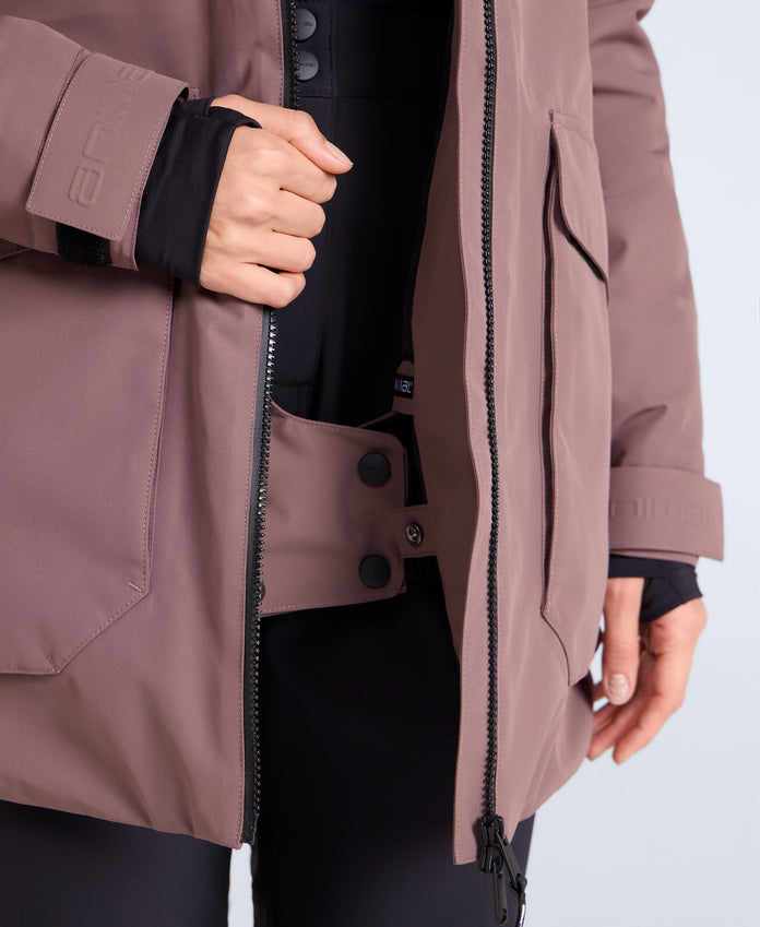 Echo Womens Waterproof Ski Jacket - Brown