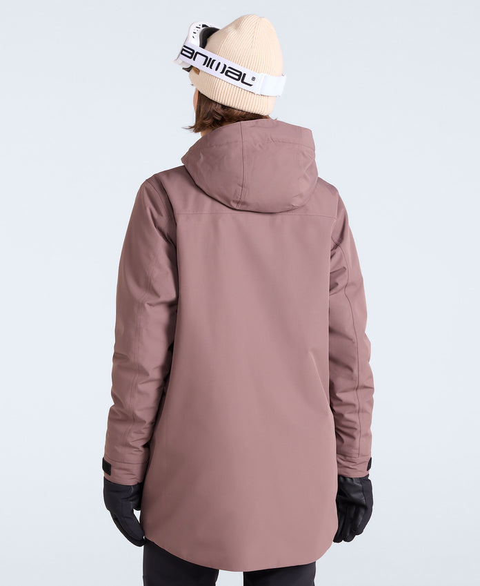 Echo Womens Waterproof Ski Jacket - Brown