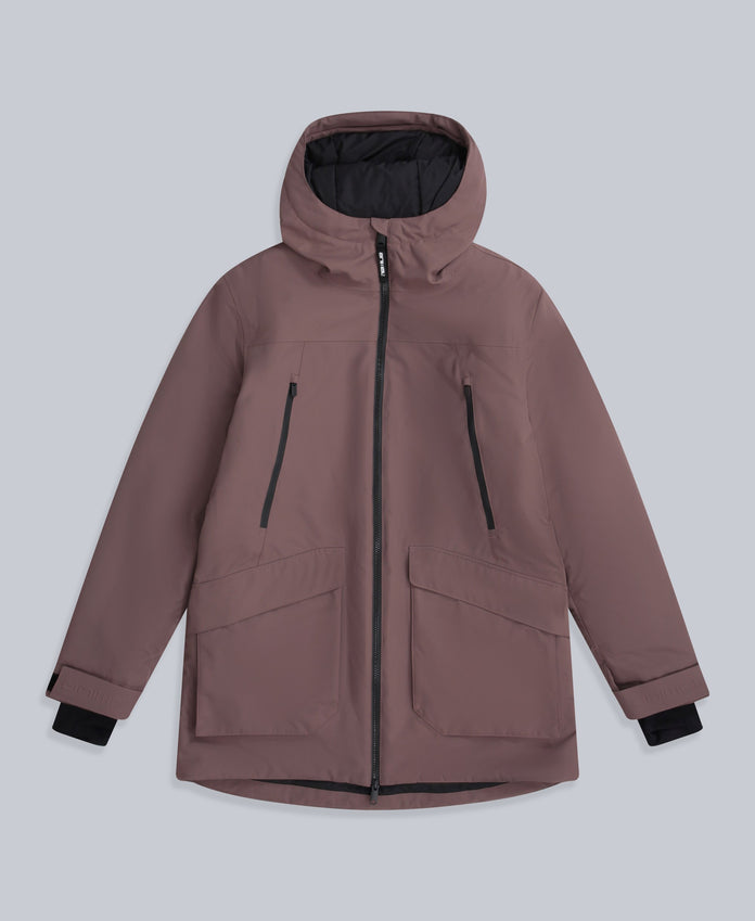 Echo Womens Waterproof Ski Jacket - Brown