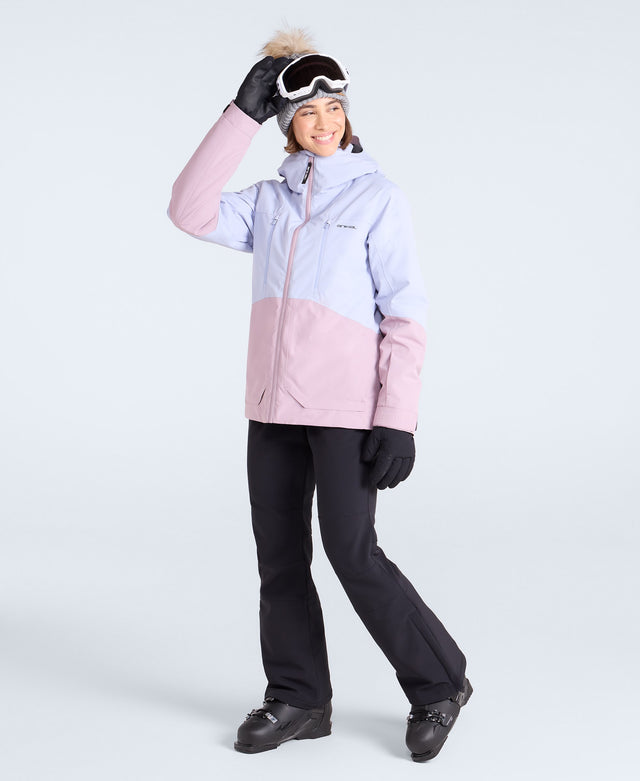 Juniper Womens Panelled Ski Jacket - Pale Blue