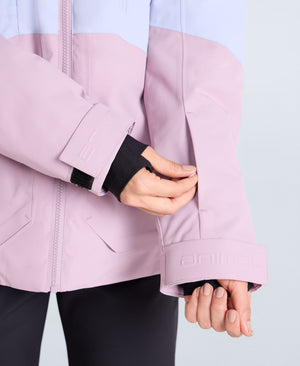 Juniper Womens Waterproof Panelled Ski Jacket - Pale Blue