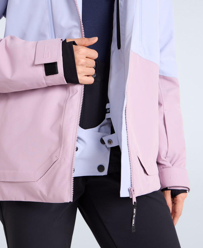 Juniper Womens Panelled Ski Jacket - Pale Blue